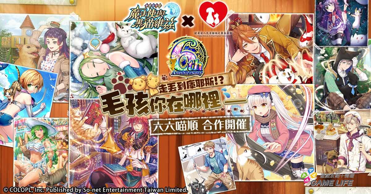 圖1  《問答RPG 魔法使與黑貓維茲》6週年六六喵順合作開催