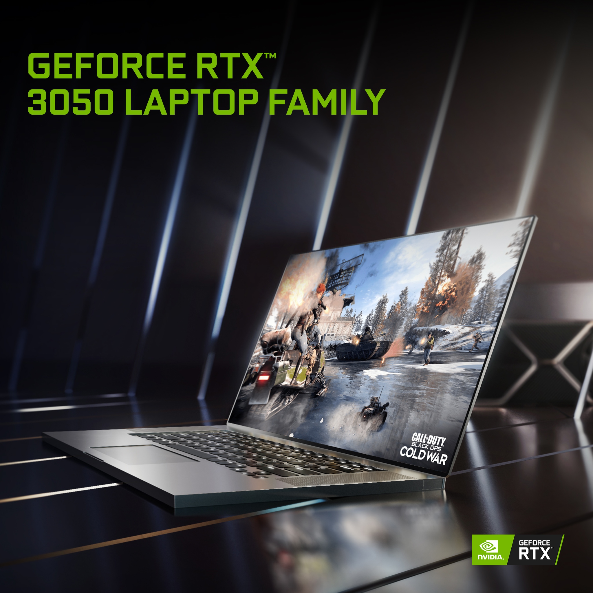 圖 NVIDIA 推出搭載 GeForce RTX 3050 的筆記型電腦