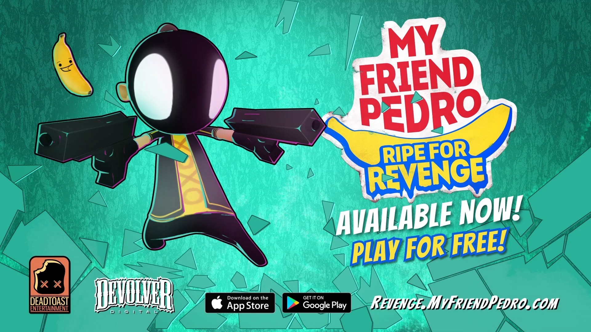 動作手機遊戲《我的朋友佩德羅：蕉仇必報 My Friend Pedro Ripe for Revenge》今日上線