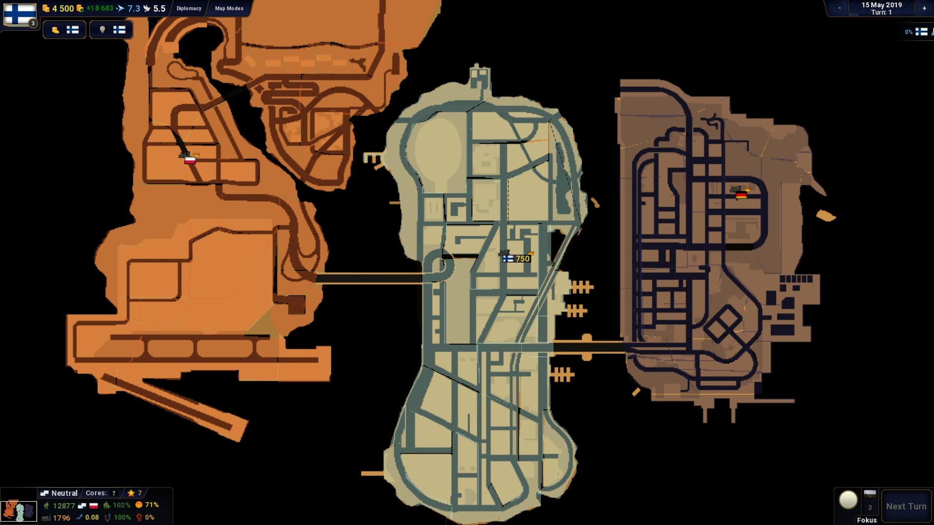 GTA 三部曲 《GTA 3》的地圖象徵整個美國