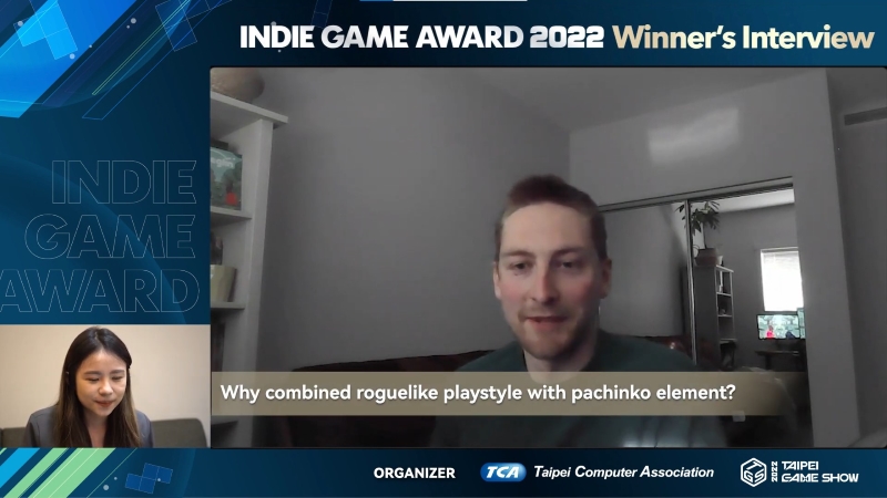 圖2：來自加拿大團隊「Red-Nexus-Games」的作品《Peglin》，遊戲原型僅由2個人花48小時製作，再經成員3年打磨，勇奪Indie-Game-Award-2022最佳遊戲設計獎。