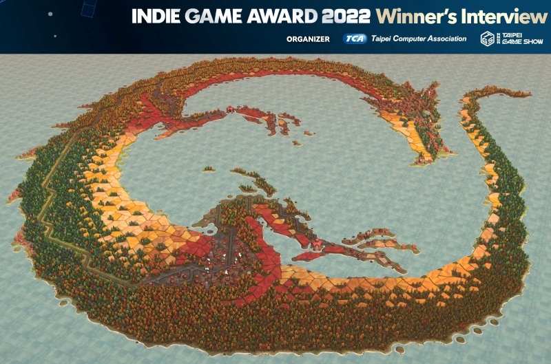圖3：「Toukana-Interactive」團隊分享玩家製作的有趣作品，利用板塊拼成超大的龍型島嶼。