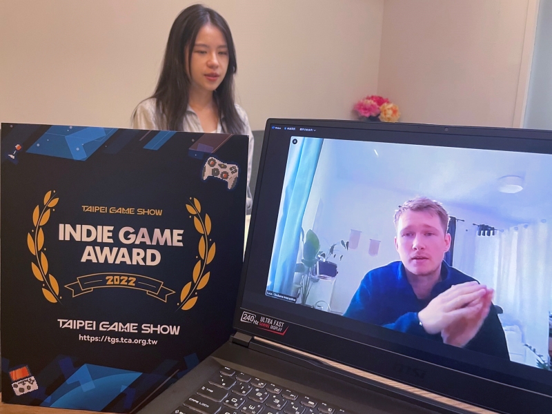 圖1：IGA「最佳創新獎」完整得獎專訪，請至YouTube頻道Taipei-Game-Show觀賞。