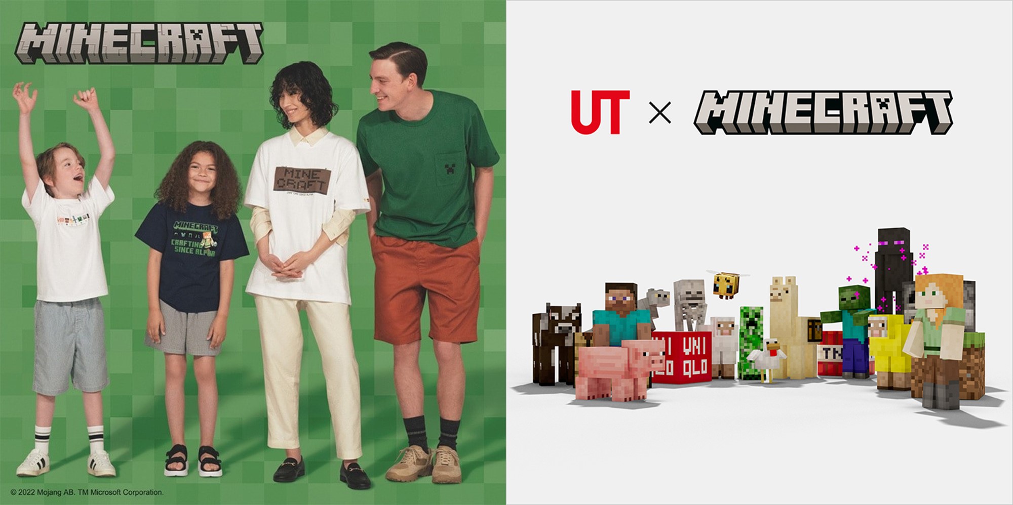 《Minecraft》再度與-UNIQLO-聯名推出系列-UT，7-月-15-日起正式在全台-UNIQLO-實體店鋪與網路商店販售