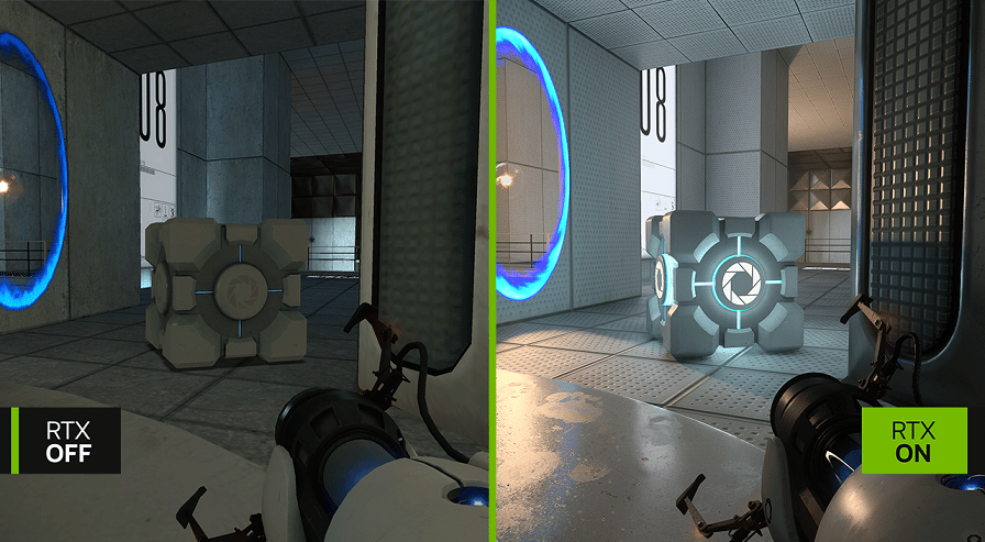圖二_NVIDIA-Lightspeed-Studios-利用-Remix-RTX-重新打造-Valve-的遊戲代表作《傳送門-Portal》