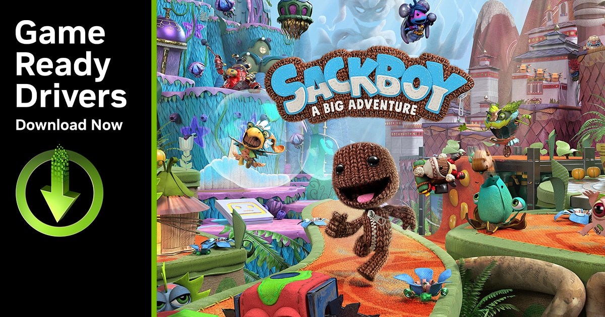 圖一_NVIDIA-宣布為《小小大冒險-Sackboy-A-Big-Adventure》PC-版推出新版-GeForce-Game-Ready-驅動程式