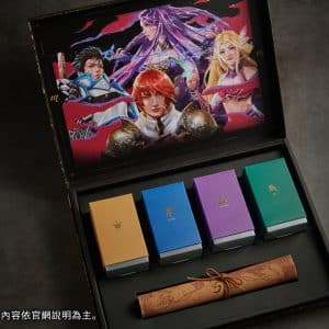 圖片九-《天堂M》「五週年超友感」禮盒蓋內嵌入設計師手繪遊戲角色彩圖