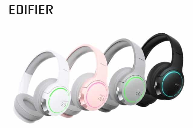 G2BT-低延遲電競耳罩耳機提供黑、白、灰、粉四款潮流配色，讓日常外出配戴也有型不突兀