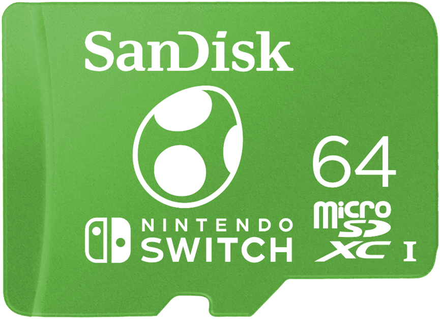 【新聞圖片二】Western-Digital-也同步推出以耀西為設計靈感的全新-64GB-SanDisk-microSD-記憶卡供小容量需求的玩家選擇