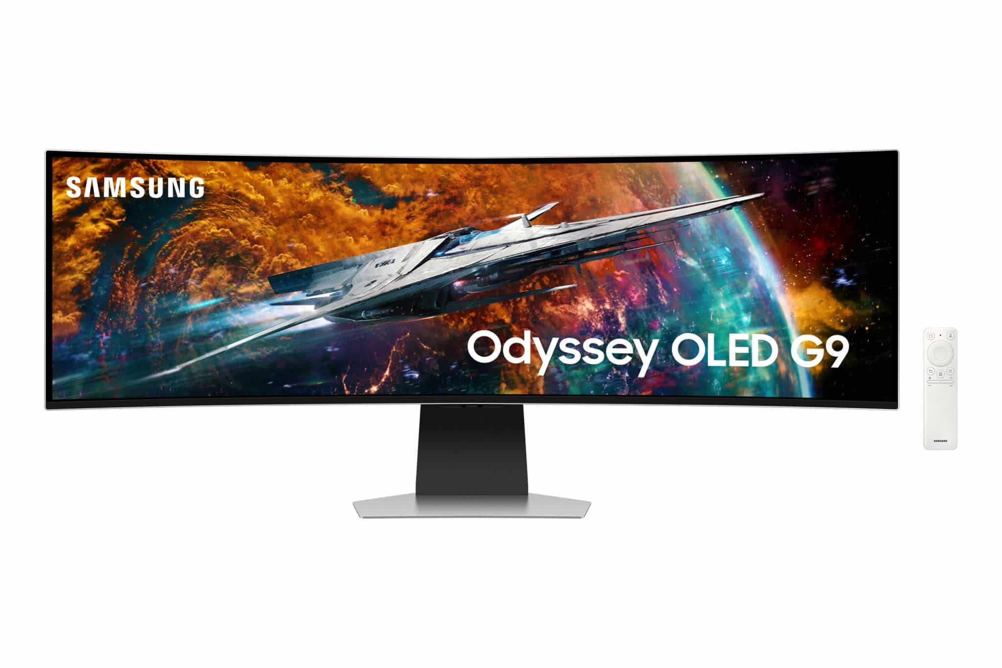 【產品照片1】三星推出全球首款32比9-OLED曲面電競螢幕-奧德賽Odyssey-OLED-G9