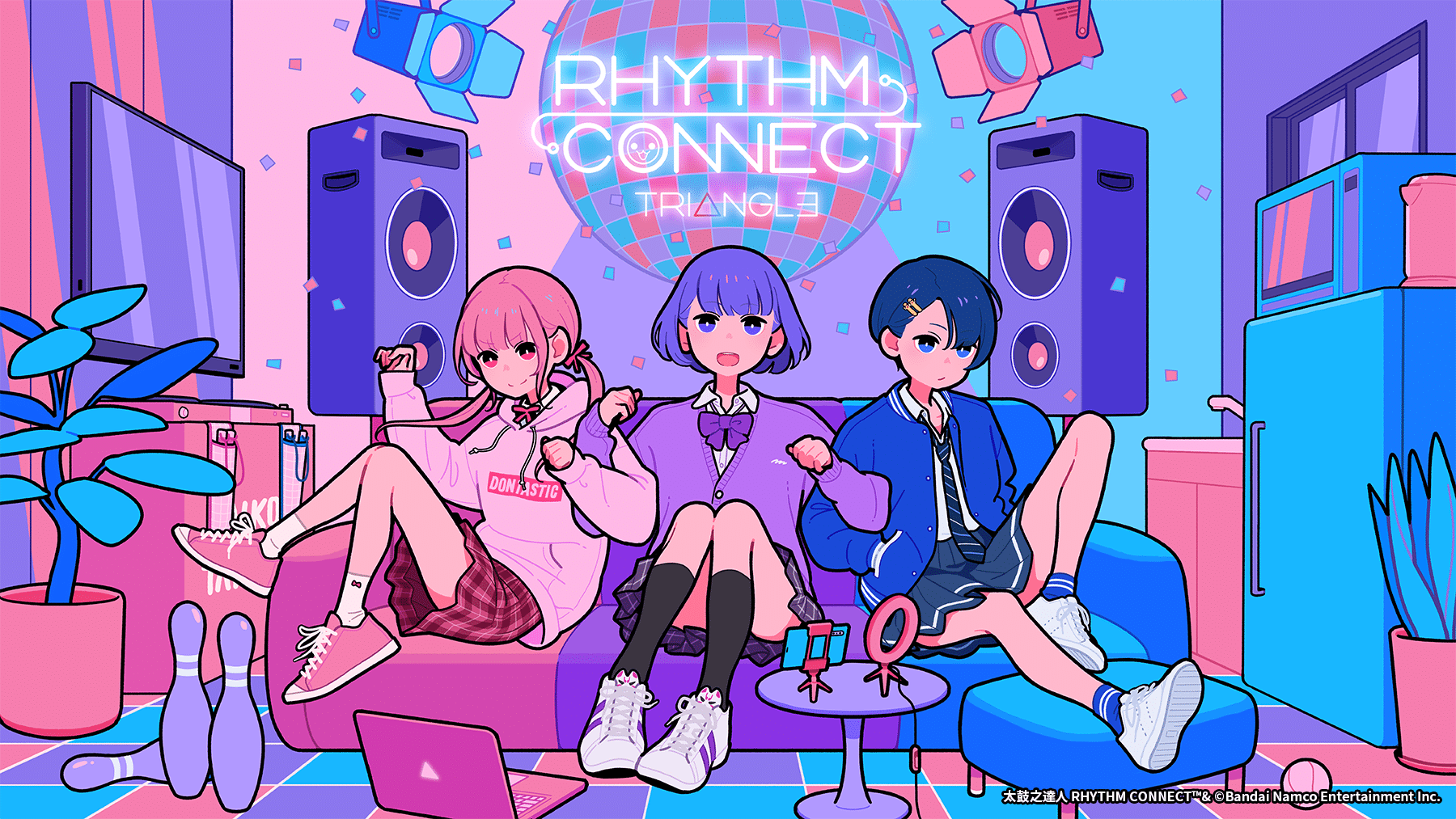 【圖三】遊戲原創主題曲「RHYTHM-CONNECT」同步在「太鼓之達人官方YouTube」頻道正式發布！