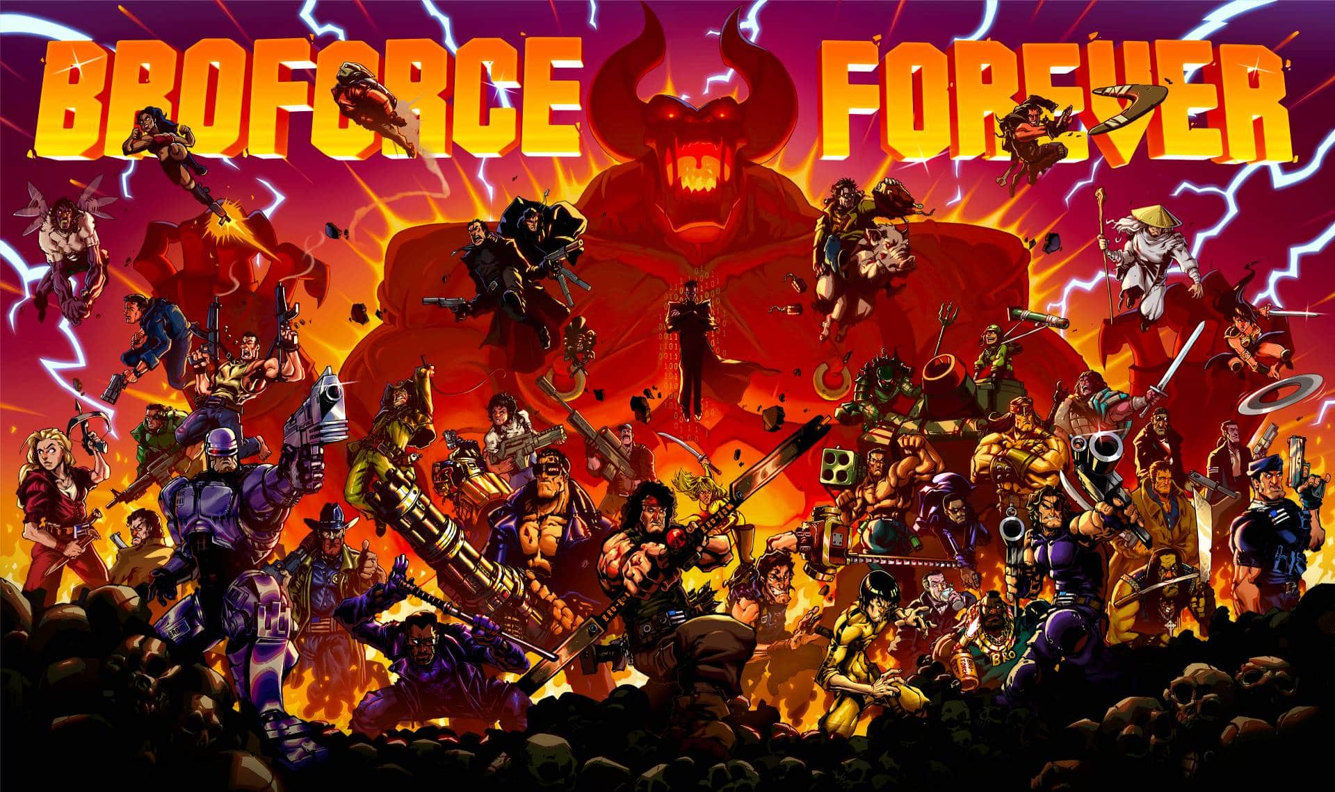 歡慶經典像素動作遊戲《Broforce》將在-8-月-8-日迎接重大改版