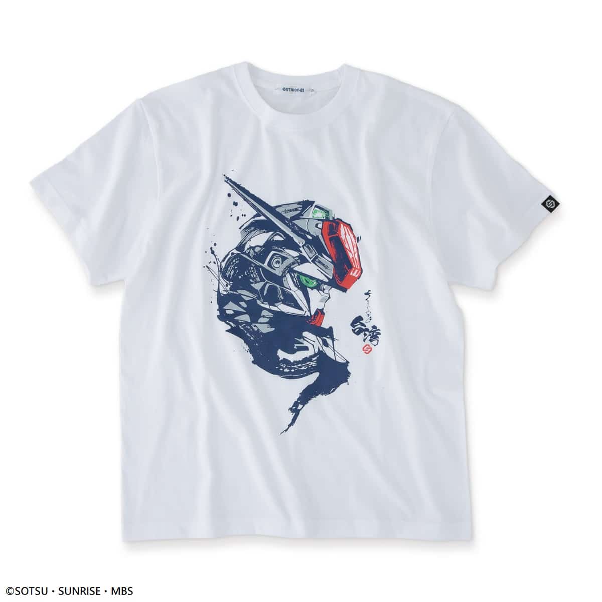 圖2.-STRICT-G-TAIWAN限定『機動戰士鋼彈-水星的魔女』水墨風短袖T恤-異靈鋼彈，售價NTD-1500元