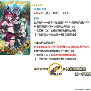 圖（11）_限時概念禮裝「★4（SR）侏羅紀之夢」