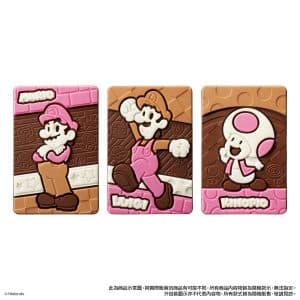 3【圖說】萬代「超級瑪利歐可可風味糖」由瑪利歐、路易吉、奇諾比奧和耀西等經典角色化身-6-款巧克力造型。