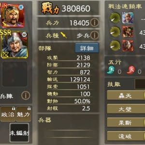 廉頗推薦編制