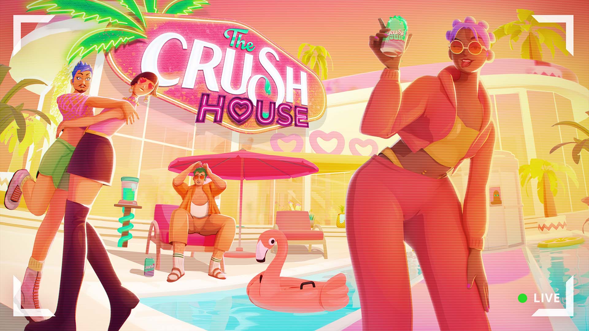 浪漫實境秀製作遊戲 The Crush House《戀愛滿屋》釋出最新遊戲資訊