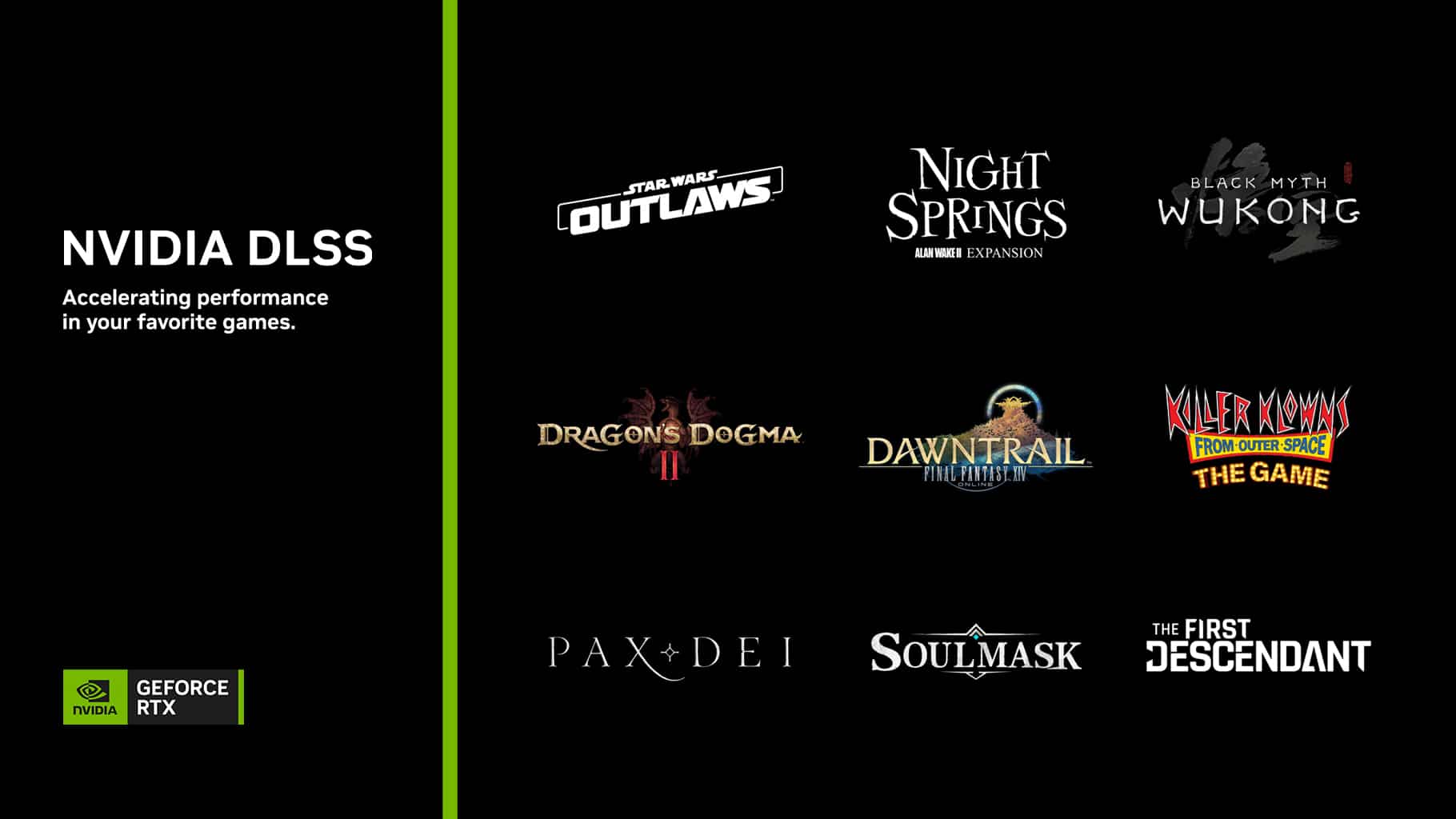 【NVIDIA-新聞照片】《心靈殺手2》最新的DLC現已推出，支援全光線追蹤及DLSS-3.5。於618推出的《和平共榮》將支援DLSS-3！