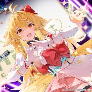PIC04：人氣Vtuber-響Hibiki化身為活潑的歌姬亞瑟，期待玩家在遊戲中為她應援
