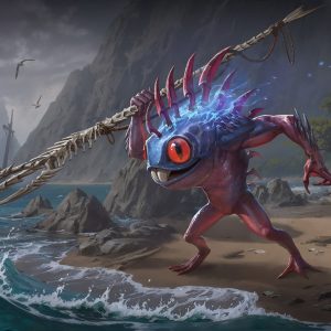 來點魚腥味吧！魚人魔寵造型自帶特殊的釣魚大師特性，有機會讓漁獲翻倍