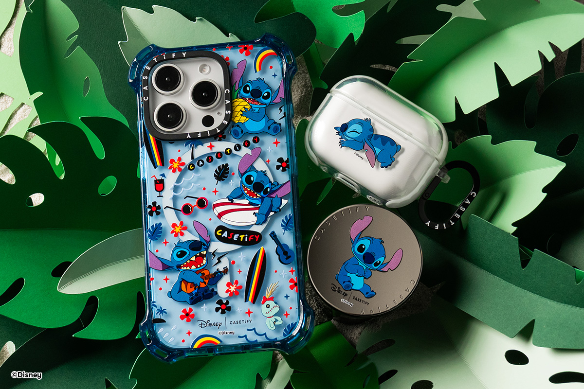 圖5.-CASETiFY-將《星際寶貝：史迪奇》的歡樂和冒險精神透過這些充滿活力的電子配件隨時閃耀