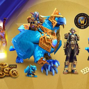 玩家可以5折限時優惠購買《魔獸世界：地心之戰》史詩組合包，獲得風暴飛騎裝束塑形套裝、風暴寶寶史颳利寵物等超值好禮
