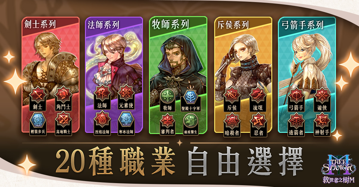 02.《救世者之樹M》打破職業既有框架！高達20種職業讓你選擇自己的本命.jpg-的副本