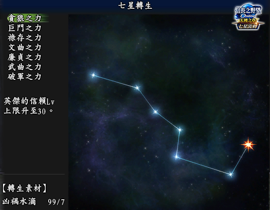 七星轉生效果-貪狼之力