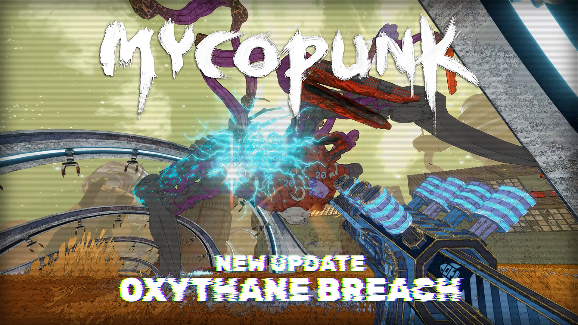 Devolver Digital 合作 FPS《真菌龐克 Mycopunk》首個史詩級更新「Oxythane Breach」上線,限時八折歡慶不搶可惜