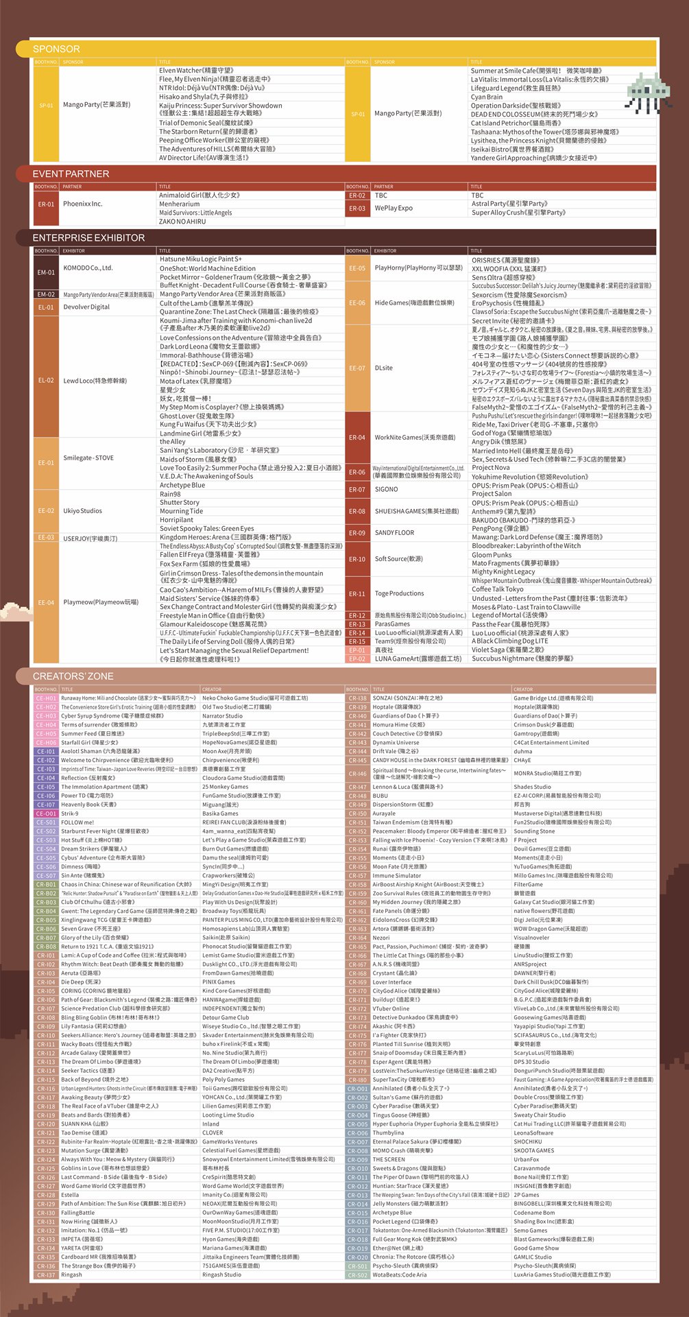 G-EIGHT 2025 參展商列表