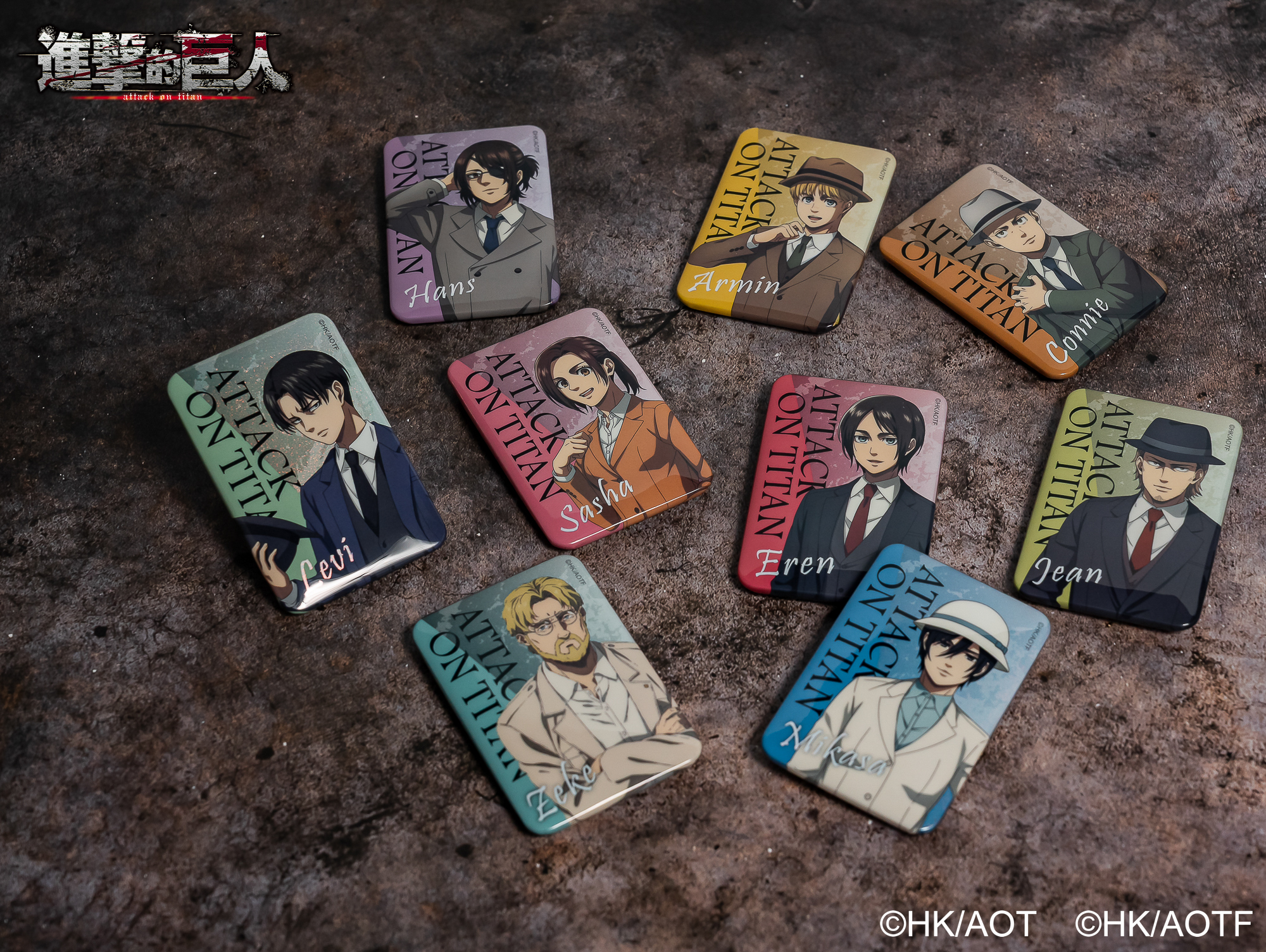 2.盲抽長方徽章 $120