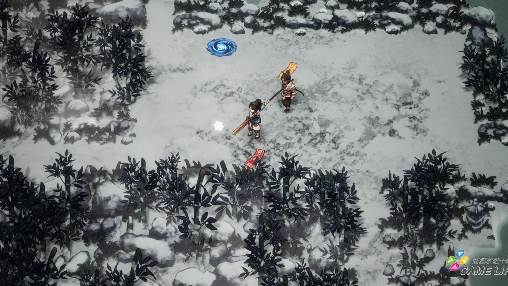 bamboo grove snow_