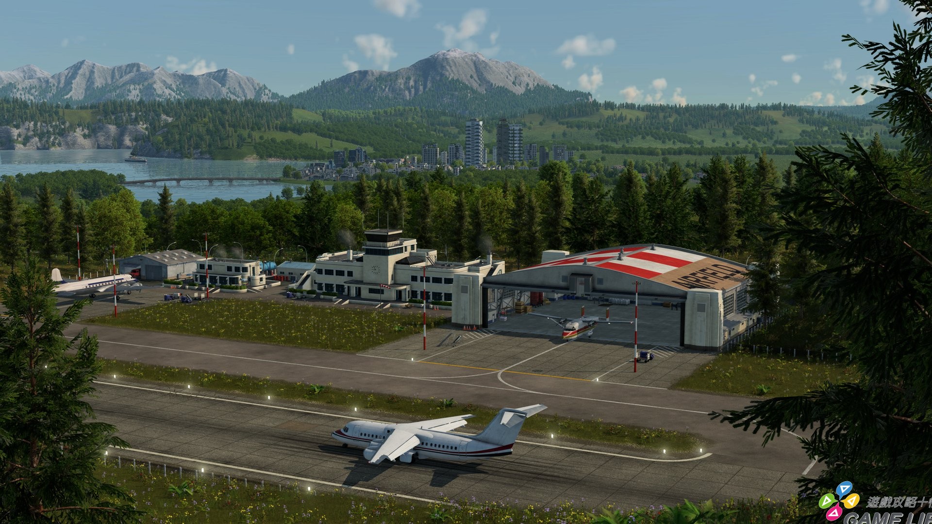 Airfield with Airplanes