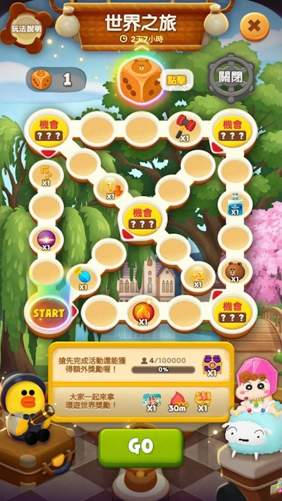 【圖06】完成世界之旅活動可獲得各種道具獎勵 (※活動圖片僅供示意)