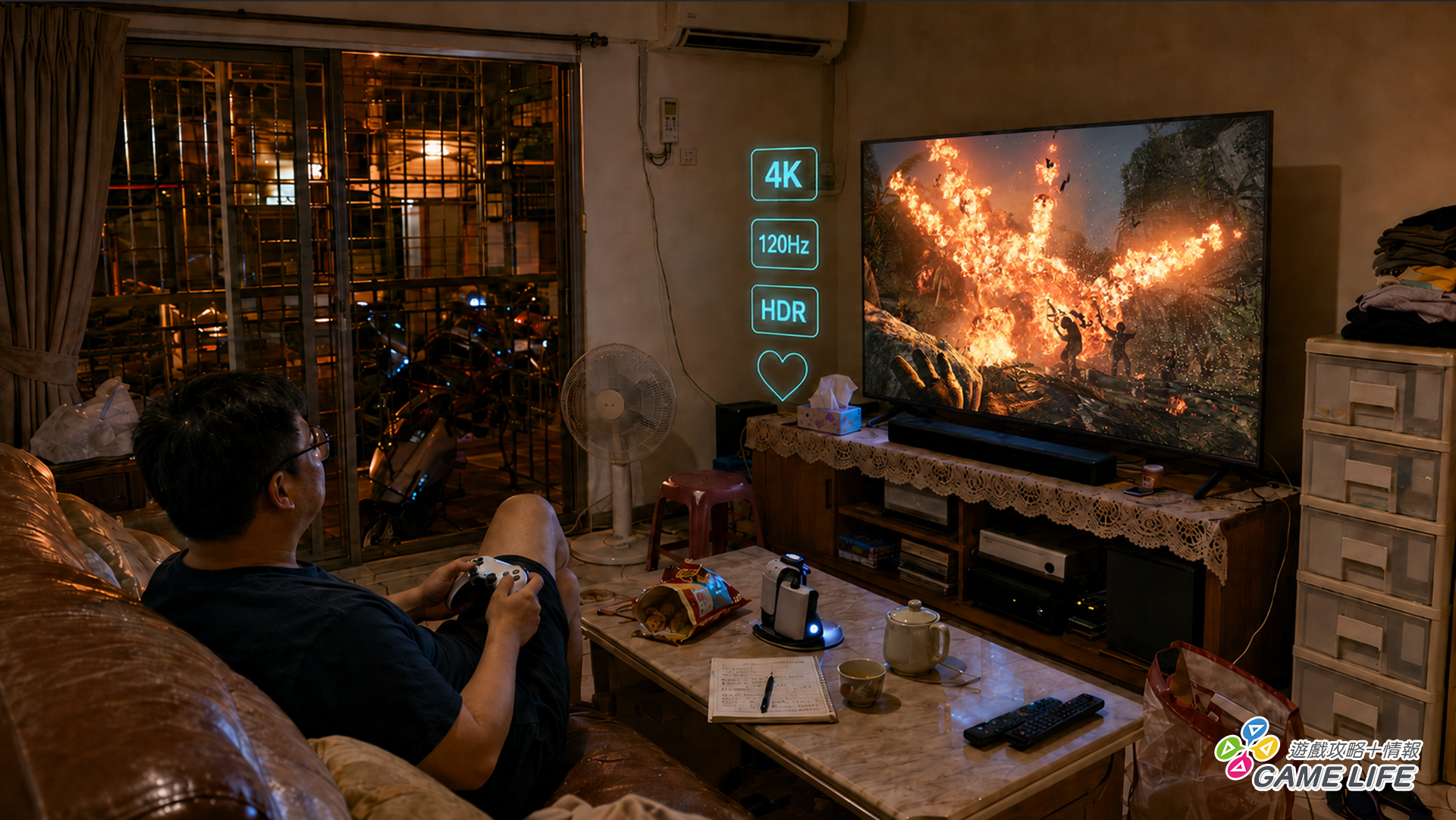 120Hz 電視 玩家唯一希望就是效能全開滿血玩!