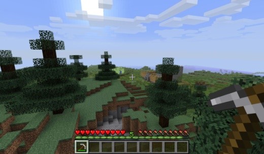 經典遊戲Minecraft《我的世界》讓玩家盡情闖蕩高自由度的立方體世界。(圖三).jpg.jpg