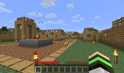 經典遊戲Minecraft《我的世界》讓玩家盡情闖蕩高自由度的立方體世界。.jpg.jpg