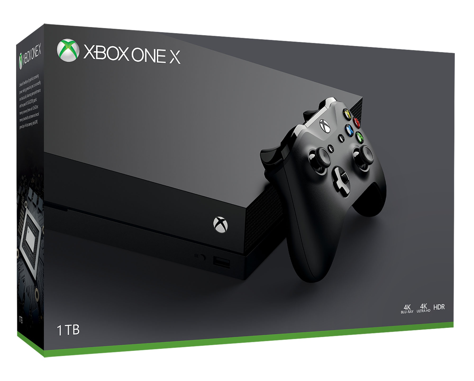 「Xbox One X 1TB 黑潮版」盒圖(正面).jpg