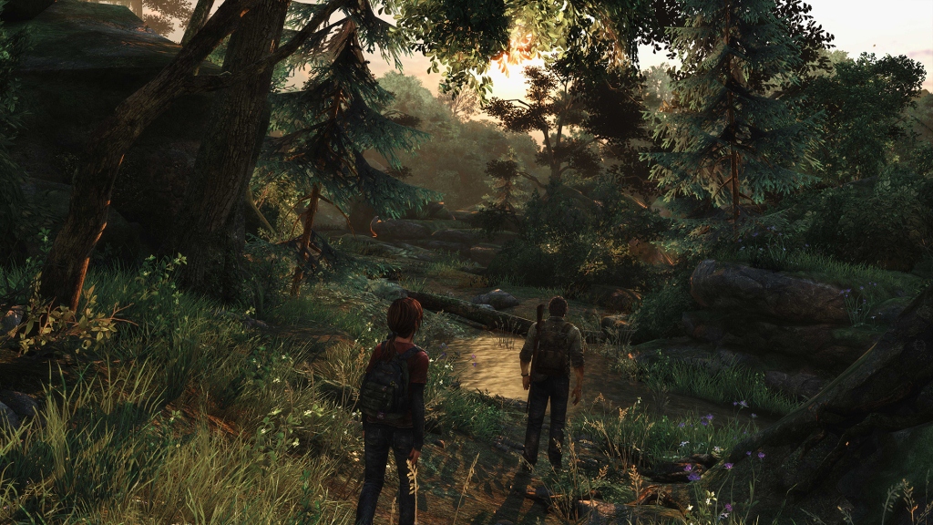 joel and ellie in the woods.jpg