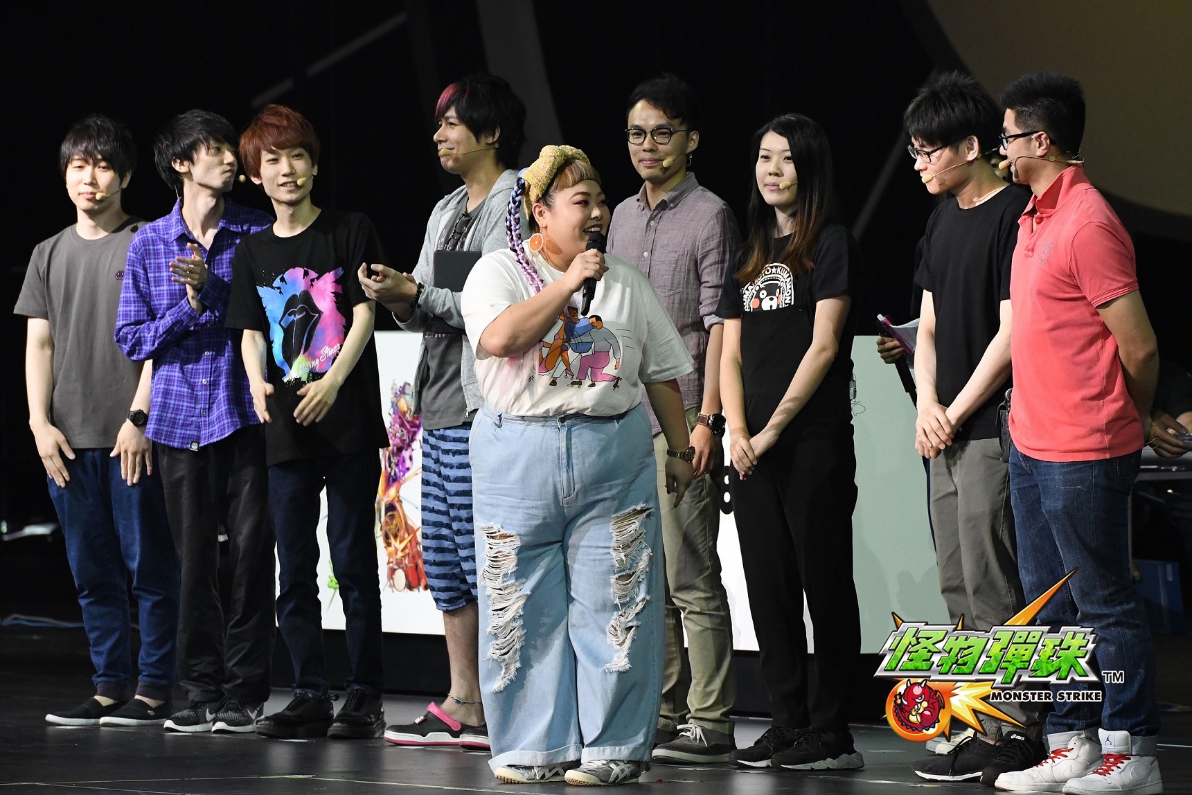 【圖2】人氣搞笑女星渡邊直美出席日本「XFLAG PARK 2018」,同時宣布成為《怪物彈珠》.jpg