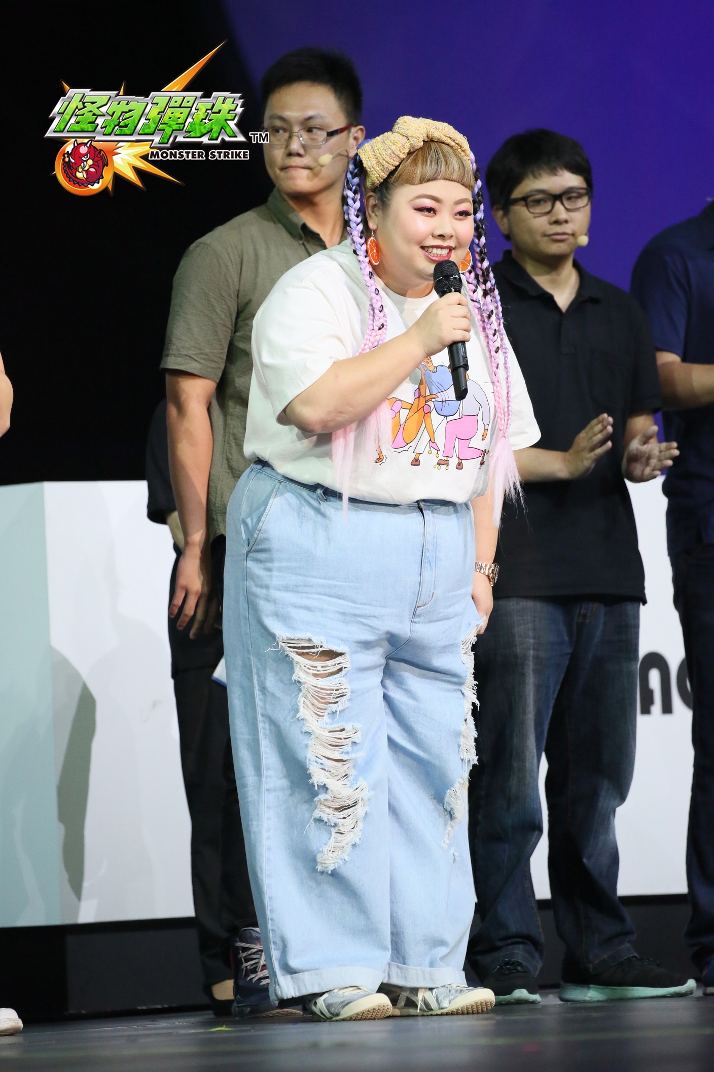 【圖4】人氣搞笑女星渡邊直美出席日本「XFLAG PARK 2018」,同時宣布成為《怪物彈珠》.jpg
