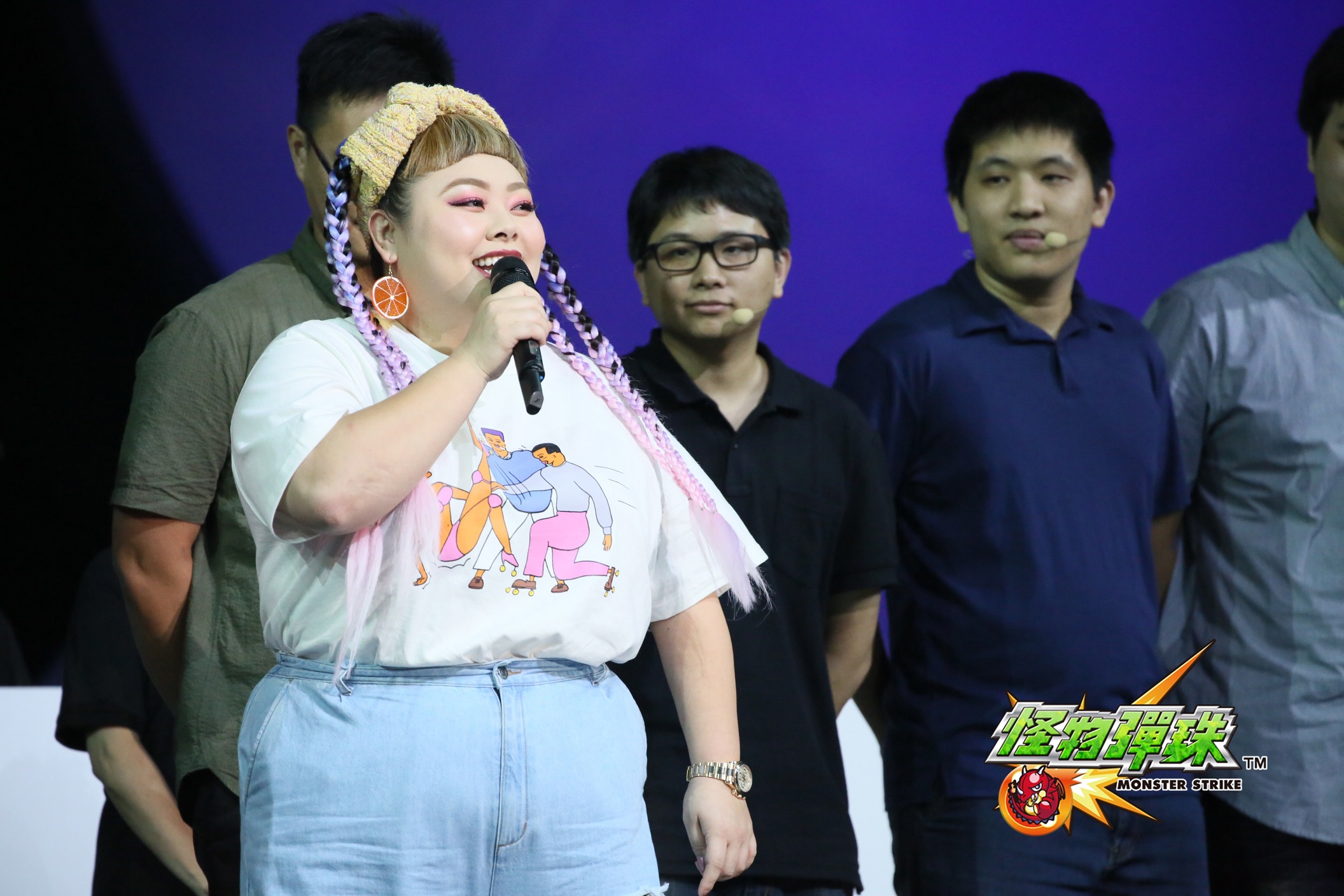 【圖3】人氣搞笑女星渡邊直美出席日本「XFLAG PARK 2018」,同時宣布成為《怪物彈珠》.jpg
