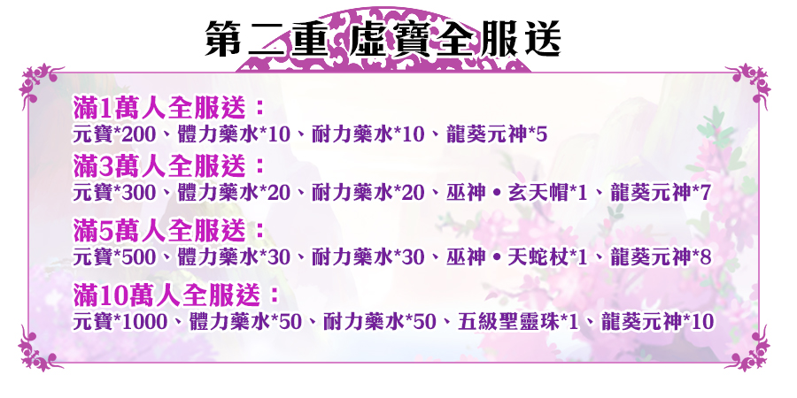 《仙劍逍遙遊》_事前登錄獎勵【第二重】虛寶全服送.jpg