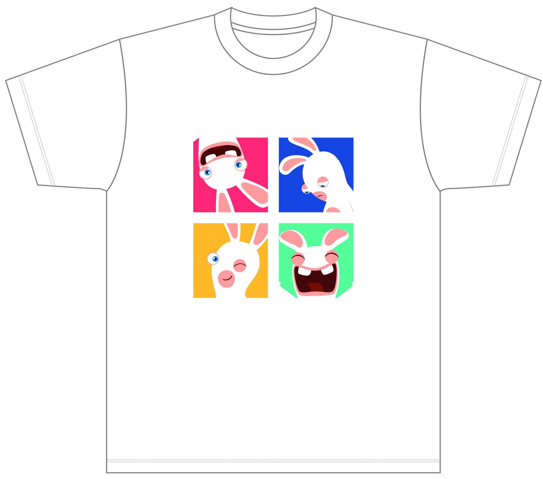 《瘋狂兔子》可愛四連拍 T-Shirt.jpg