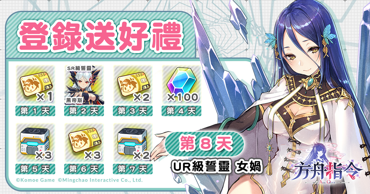 【KOMOE GAME 新聞稿用圖08】《方舟指令》繁中版優質豪華登錄獎勵 5 月 9 日即刻啟動.jpg
