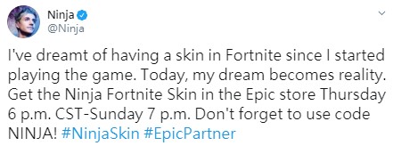 NINJA skin tweet.jpg