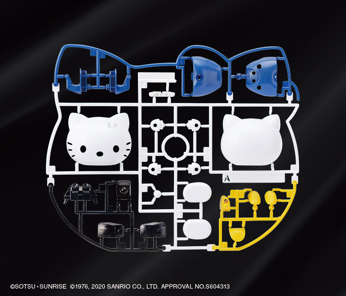 【Hello Kitty x 鋼彈模型】零件框架以Hello Kitty的輪廓設計製成(台灣萬代南夢宮提供.jpg