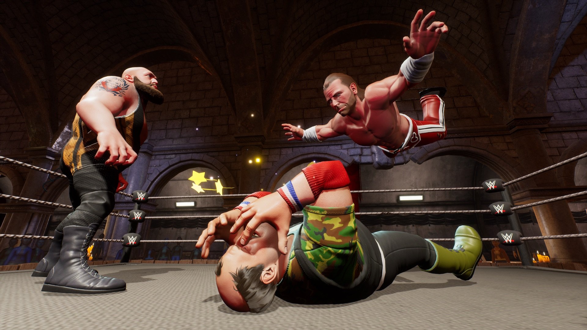 WWE 2K BG Big Show vs HBK vs Sgt Slaughter.jpg